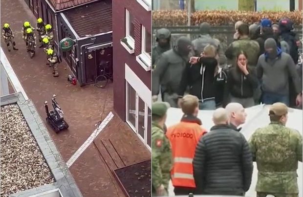 Niderlandda kafedə silahlı şəxs insanları girov götürdü – FOTO/VİDEO