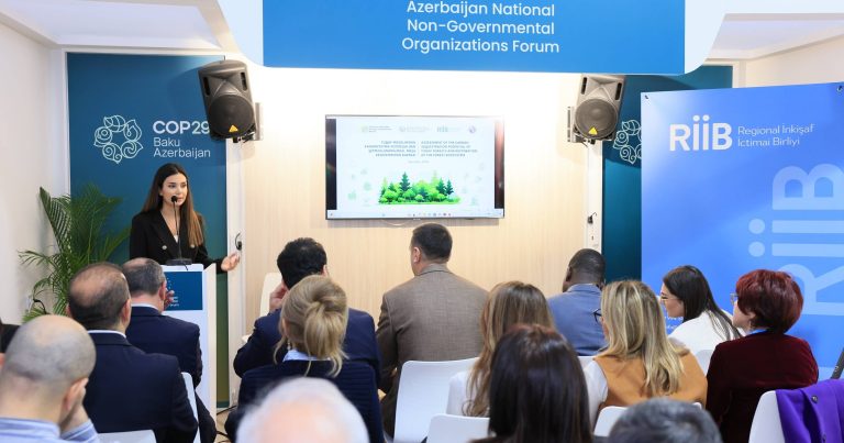 COP29 Yaşıl Zonada “Tuqay meşələrinin karbontutma potensialının qiymətləndirilməsi” mövzusunda təqdimat keçirilib