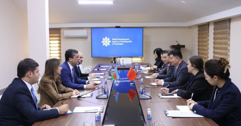 Medianın İnkişafı Agentliyində Çin nümayəndə heyəti ilə görüş keçirildi – FOTO