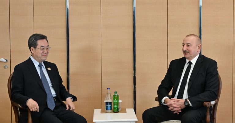 Prezident Çinin Baş nazirinin müavini ilə görüşüb – FOTO