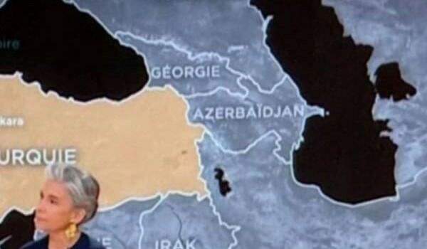 Fransa kanalı Ermənistanı xəritədən sildi – FOTO