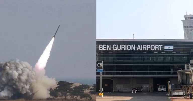 İsrail paytaxtının hava limanı raket atəşinə məruz qalıb