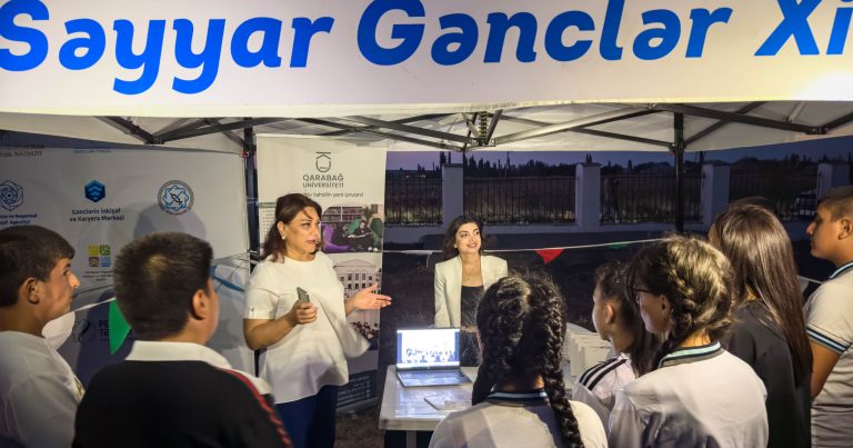 Səyyar Gənclər Xidməti bu dəfə Goranboy gəncləri üçün fəaliyyətə başlayıb-FOTOLAR