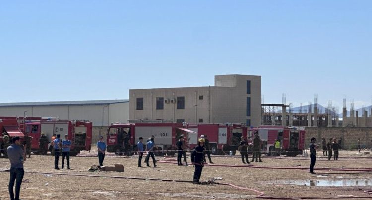 “Sədərək”dəki yanğın bu məşhur şirkətin anbarında baş veribmiş – Foto