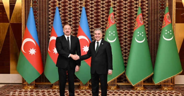 İlham Əliyevin Qurbanqulu Berdiməhəmmədov ilə təkbətək görüşü olub