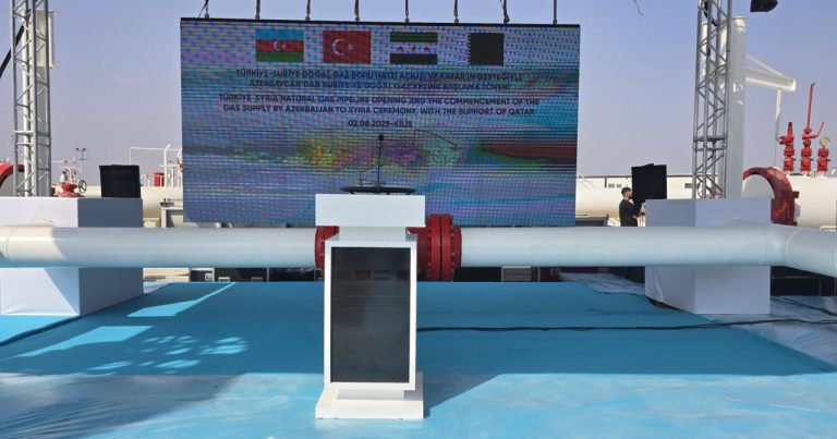 Azərbaycan qazının Suriyaya ixracı ilə bağlı Türkiyədə açılış mərasimi keçirilir – FOTO