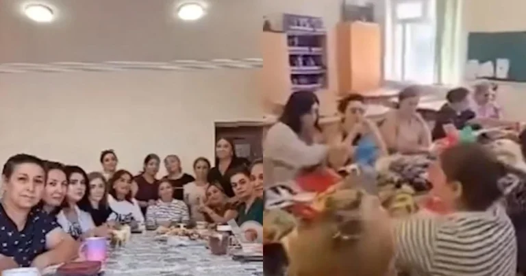 Bakıda müəllimlər məktəbdə məclis təşkil ediblər – İDDİA
