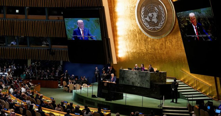 Tramp BMT Baş Assambleyasında ən uzun çıxışlardan birinə imza atıb