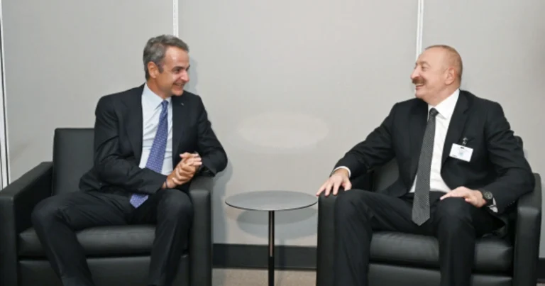 İlham Əliyev BMT-nin Nyu-Yorkdakı mənzil-qərargahında Yunanıstanın baş naziri ilə görüşüb