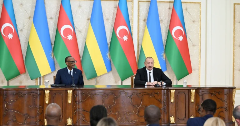 Azərbaycan və Ruanda prezidentləri mətbuata bəyanatlarla çıxış ediblər