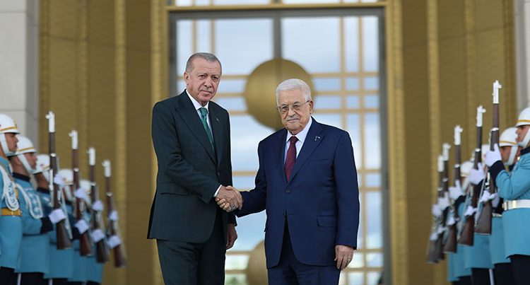 Türkiyə Prezidenti Mahmud Abbas ilə Görüşdü