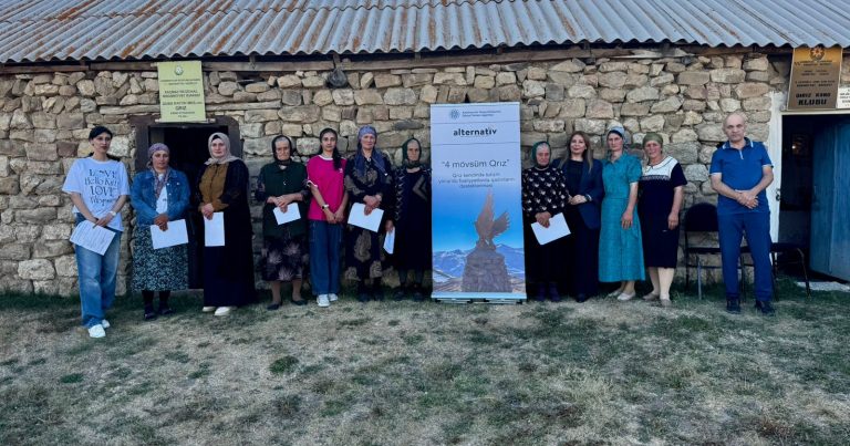 “4 mövsüm Qrız”: Dağ kəndində qadınlar üçün turizm təlimi