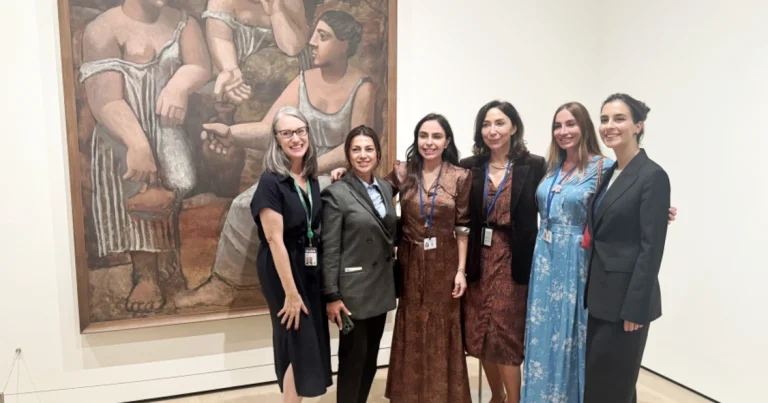 Leyla Əliyeva və Arzu Əliyeva Nyu-Yorkdakı Müasir İncəsənət Muzeyində olublar