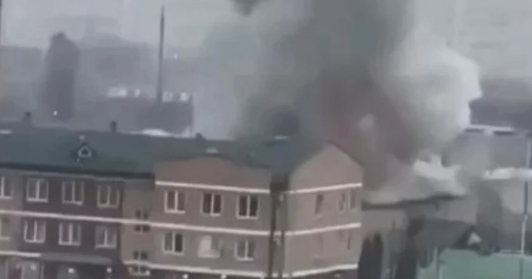 Qroznıda Rusiya Milli Qvardiyasına məxsus hərbi şəhərciyə dronla zərbə vurulub