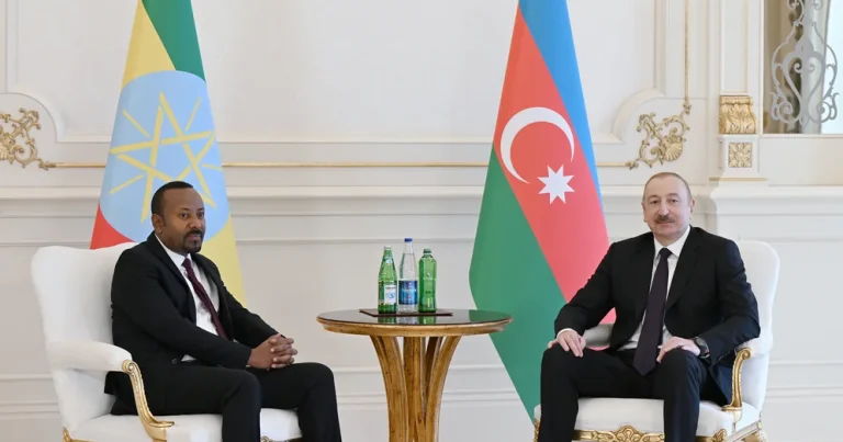 İlham Əliyevin Efiopiyanın baş naziri ilə təkbətək görüşü olub