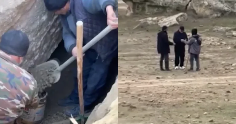 Bakıda tarixi abidələrdə qızıl axtaran dəstə üzvləri ələ keçdilər – VİDEO