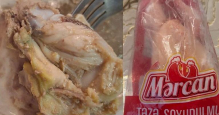 Toyuq əti qaynayarkən yaşıllaşdı: “Mərcan” broylerlə bağlı iddia – VİDEO