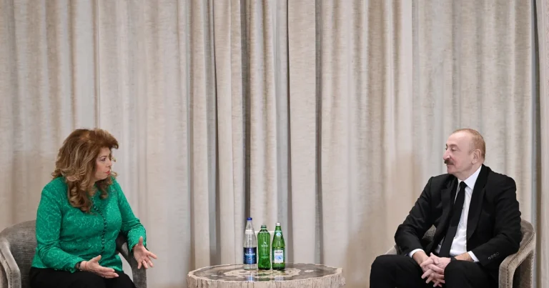 İlham Əliyev Münhendə Bolqarıstan prezidenti ilə görüşüb