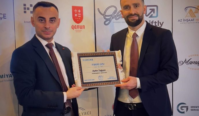 Aydın Tağıyev AKİAB – Azərbaycan Korporativ İdarəetmə Assosiasiyası tərəfindən “Fəxri üzv” seçildi