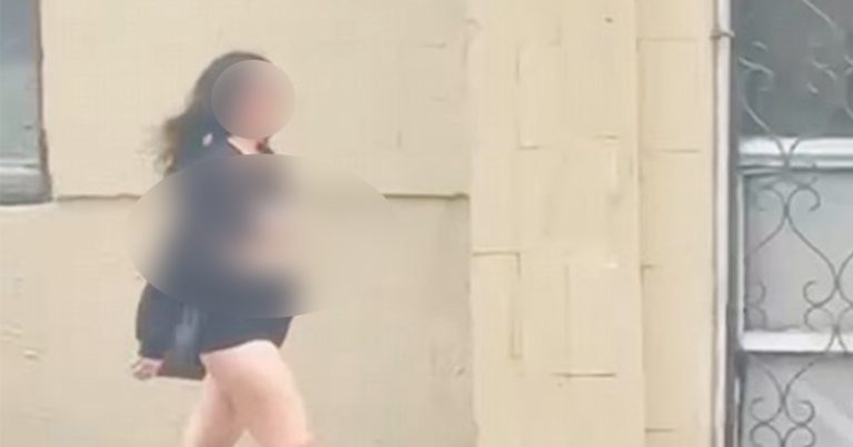 Bakıda yarıçılpaq gəzən qadın xəstəxanaya yerləşdirildi – Video