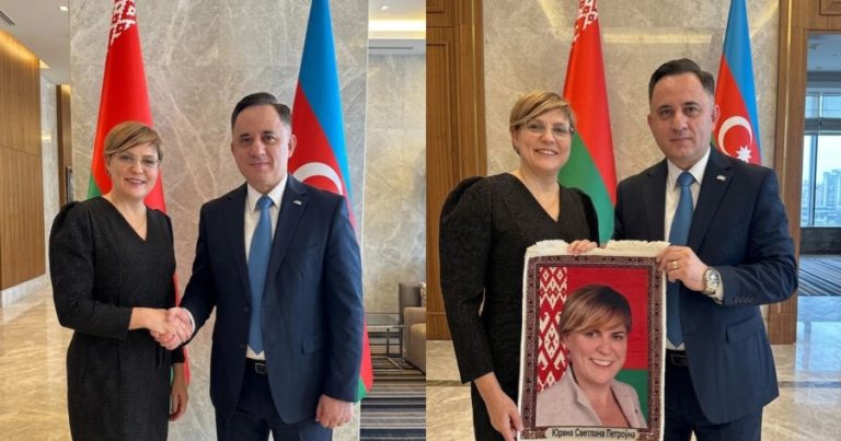 AQC sədri Belarusda CED rəhbəri ilə görüşüb AQC sədri Belarusda CED rəhbəri ilə görüşüb