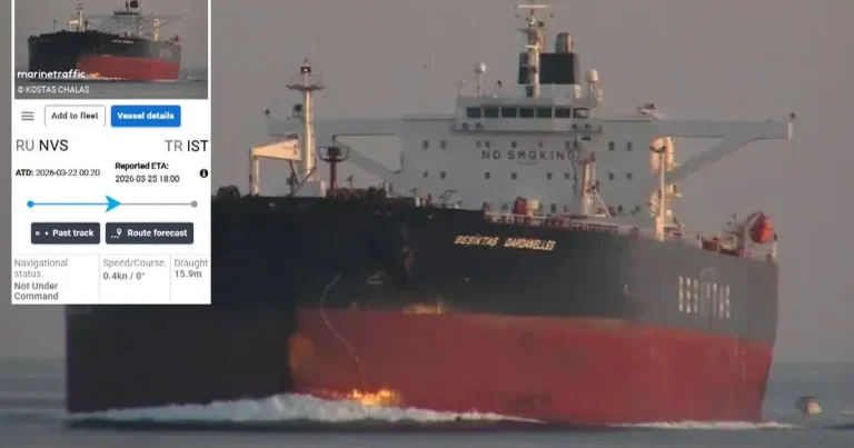 140 min ton neftlə yüklü Türkiyə tankeri DRONLA VURULDU 140 min ton neftlə yüklü Türkiyə tankeri DRONLA VURULDU