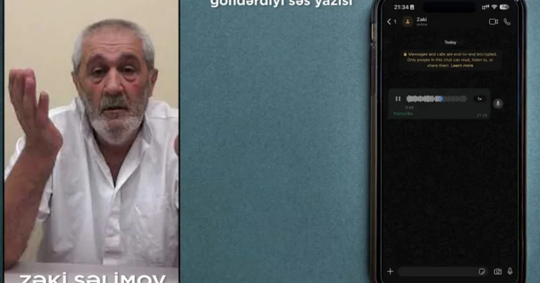 Prezidentin ailəsini şantaj etdiyi üçün saxlanılan şəxsin telefonunda tapılan SƏS YAZISI