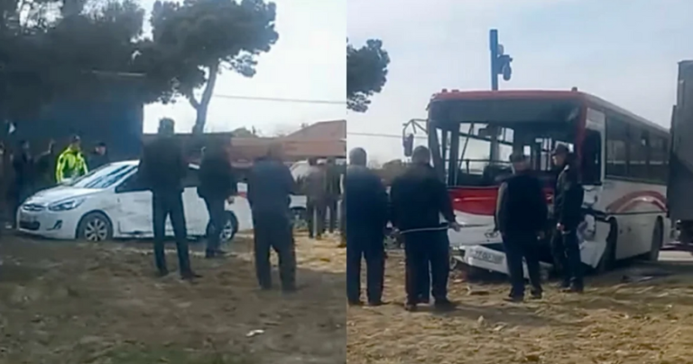 Avtobus qəzaya düşdü – yaralı var