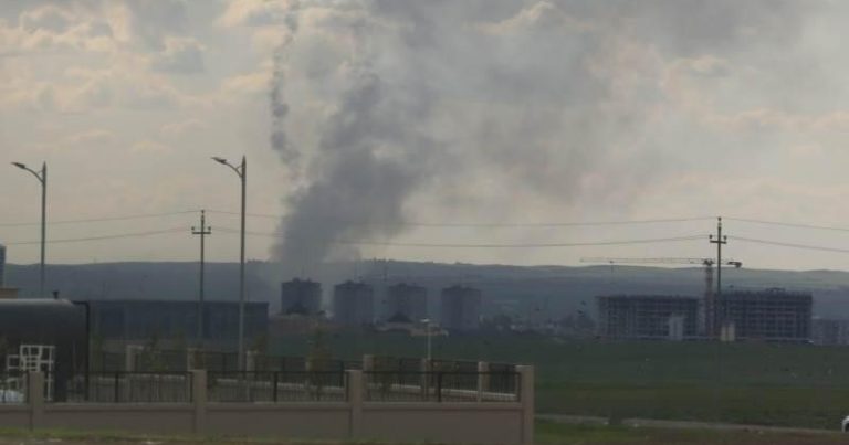 Ərbildə neft emalı zavodunda PARTLAYIŞ – VİDEO