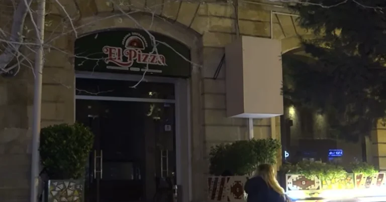 Bakının mərkəzində restoran yandı: Bina sakinləri ayağa qalxdılar – VİDEO