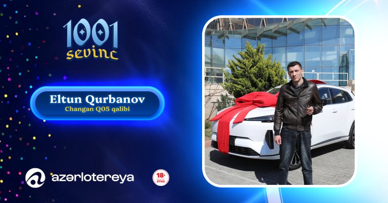 Şəmkirli 22 yaşlı gənc “1001 Sevinc”dən avtomobil qazandı