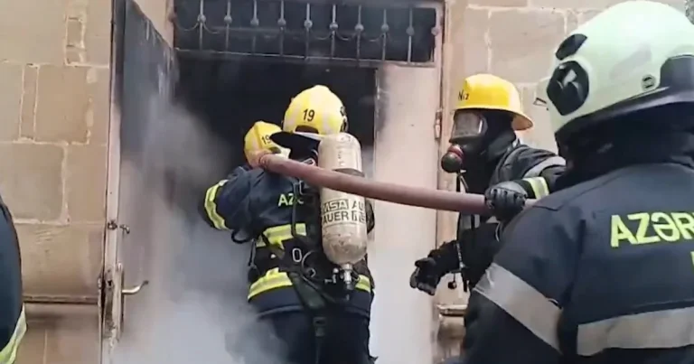 Bakıda internat məktəbinin yataqxanasında yanğın olub