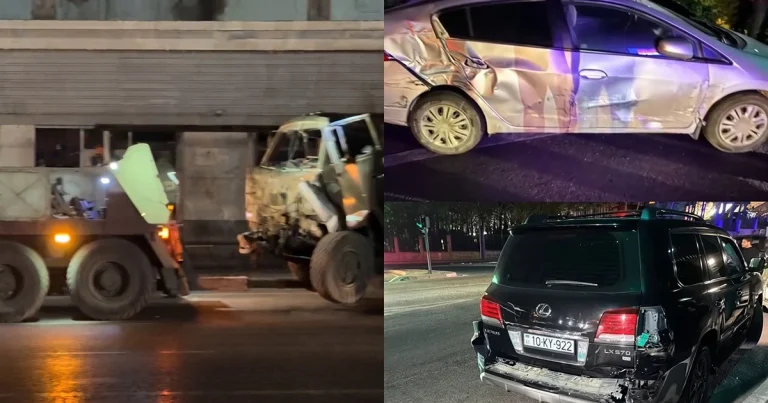 Bakıda bahalı qəza: Beş avtomobil bir-birinə çırpıldı – FOTO – VİDEO