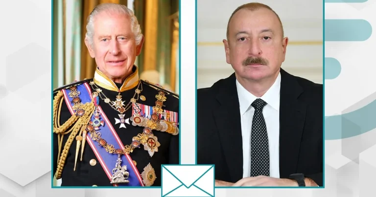 Böyük Britaniya Kralı III Çarlz Prezident İlham Əliyevə təbrik məktubu ünvanlayıb