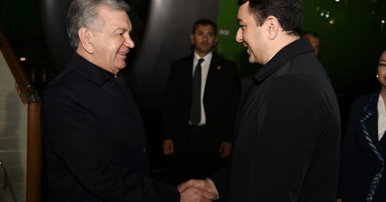 Özbəkistan Prezidenti Şavkat Mirziyoyev Azərbaycana səfərə gəlib