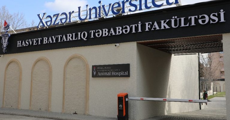 Xəzər Universitetinin HASVET Baytarlıq təbabəti fakültəsinin yeni binası və klinikası açılır