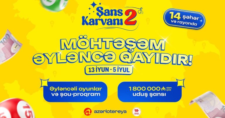 “Azərlotereya” ilə möhtəşəm əyləncə geri qayıdır! 