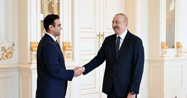 İlham Əliyev ABŞ Konqresinin Nümayəndələr Palatasının üzvünü qəbul edib – FOTO