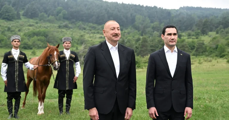 Türkmənistan prezidentinə Qarabağ atı hədiyyə edilib – FOTO