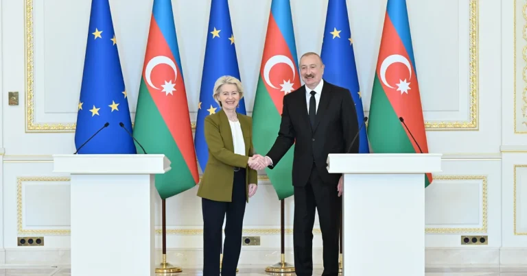 Fon der Lyayen İlham Əliyevə: Siz sülhün bərqərar edilməsi üçün öz şəxsi liderliyinizi göstərdiniz