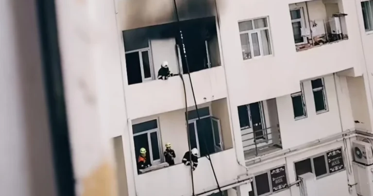 Xırdalandakı güclü yanğın zamanı sakinlərin təxliyə GÖRÜNTÜLƏRİ Xırdalandakı güclü yanğın zamanı sakinlərin təxliyə GÖRÜNTÜLƏRİ