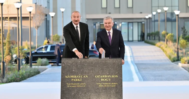 Yeni Daşkənd şəhərində “Azərbaycan” parkının təməli qoyulub – FOTO