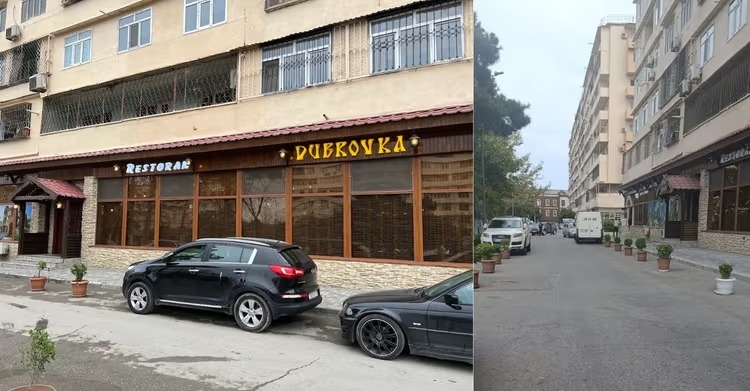 Bakıda məşhur restoran yola “gül düzüb” maneə yaratdı