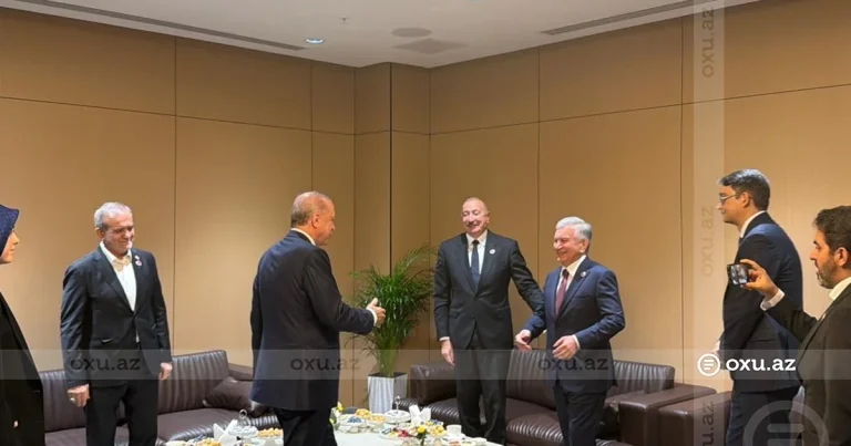 Azərbaycan, Türkiyə, Özbəkistan və İran prezidentləri Bişkekdə bir arada – FOTO