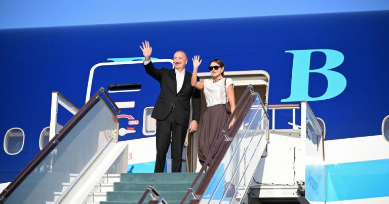 Prezident İlham Əliyevin Özbəkistana dövlət səfəri başa çatıb -Foto Prezident İlham Əliyevin Özbəkistana dövlət səfəri başa çatıb -Foto