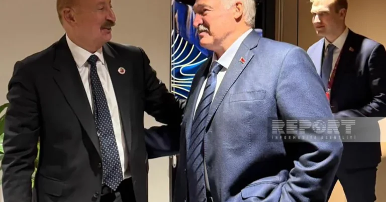 Bişkekdə Azərbaycan və Belarus prezidentlərinin görüşü olub – FOTO Bişkekdə Azərbaycan və Belarus prezidentlərinin görüşü olub – FOTO