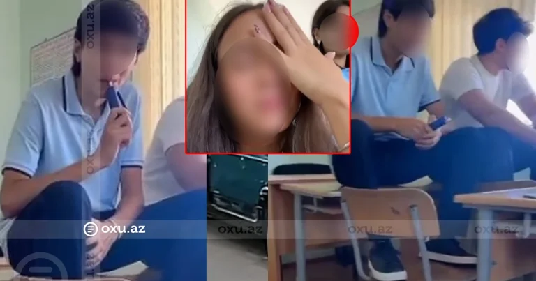 Azərbaycanda ilk dərs günündə BİABIRÇILIQ: Şagirdlər sinifdə elektron siqaret çəkdilər, canlı yayım açdılar – VİDEO Azərbaycanda ilk dərs günündə BİABIRÇILIQ: Şagirdlər sinifdə elektron siqaret çəkdilər, canlı yayım açdılar – VİDEO