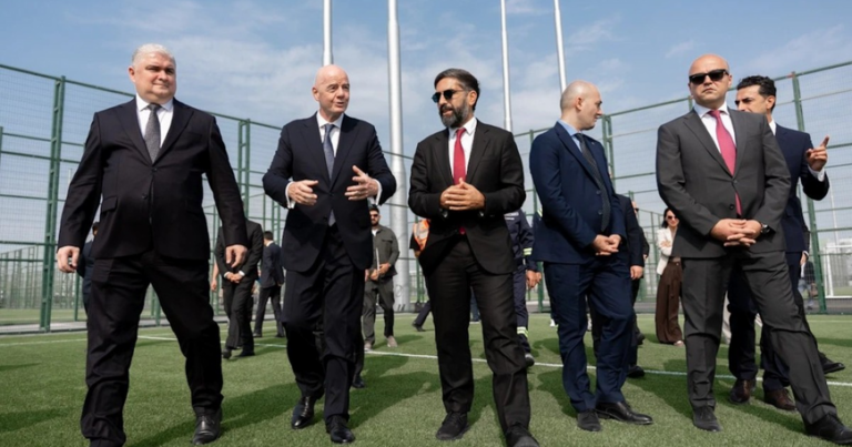 İnfantino Hövsanda inşa olunan meydançalara baxış keçirdi – FOTO