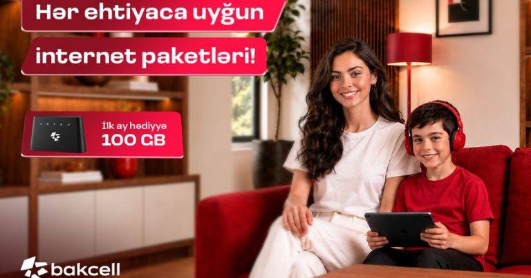 Bakcell-dən Wi-Fi modemi alın, ilk abunəliyiniz pulsuz olsun Bakcell-dən Wi-Fi modemi alın, ilk abunəliyiniz pulsuz olsun