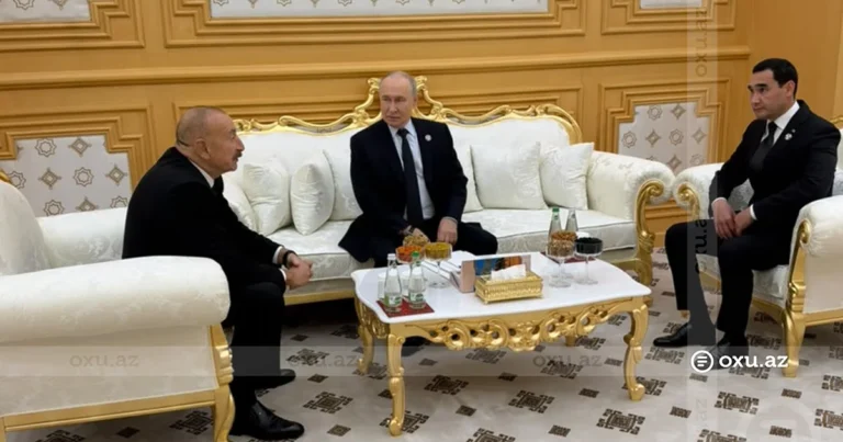 Türkmənistanda Prezident İlham Əliyevin liderlərlə qeyri-rəsmi görüşü – FOTO